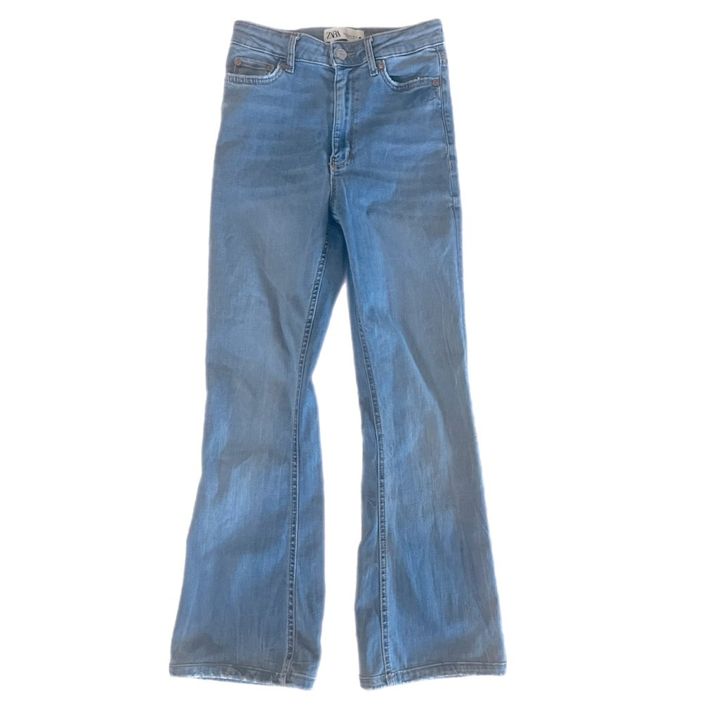 Zara High Rise Mini Fare Jeans Size 2 - Picture 5 of 6